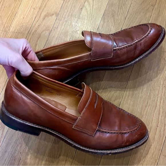 J. CREW LUDLOW PENNY LOAFERS 10 D Goodyear Welt A 4362 in English Tan - Picture 8 of 12